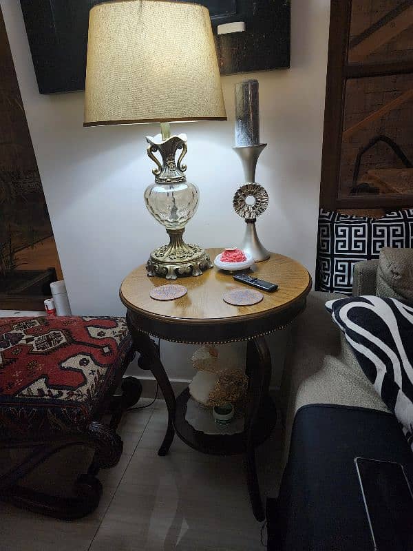coffee table with side table 4