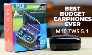 M10 EARBUDS ORIGINAL 100% CASH ON DELIVERY FREE