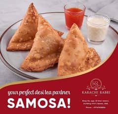 samosa, bun kabab, chana chaat karigar