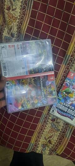 Mario kart 8 deluxe Mario bros wonder Nintendo switch games