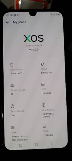 Infinix note 12 6+5 no oapn no raper