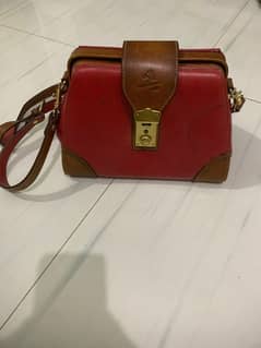 PONY pure leather bag
