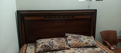 wooden bed