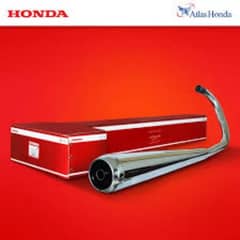 Honda 125 chrome silencer