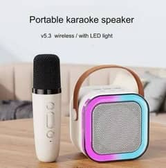 RGB Multipurpose Rechargeable Portable Karaoke Speaker Lamp with Mic