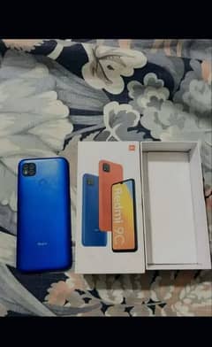 redmi 9c with complete box phone 3/64gb