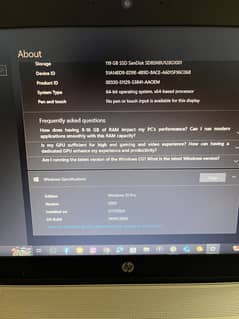 RAM:8 GB,SSD:119GB,core i5(6th G)graphic card:128MB