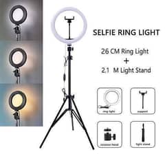 Ring Light with 26cm 7 Feet tripod stand