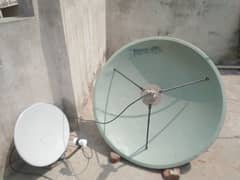 Pakistani + Indian 2 dish TV complete set.