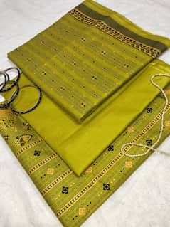 3 PC UNSTITCHED LAWN SUIT