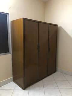 brown color wardrobe