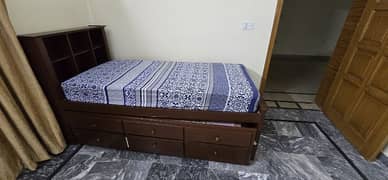 Slider Bed with Spring Mattress