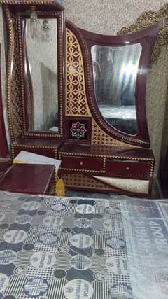 Bed set dressing table with mattress