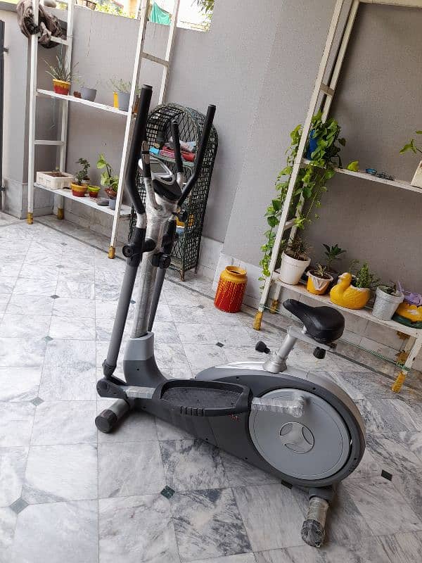 Elliptical Air bike Exercise Cycle Gym Fitness Cross Trainer Machine 0