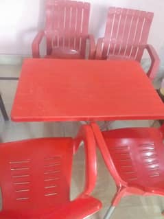 table and chairs