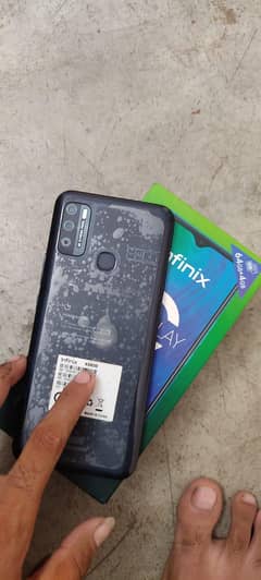 infinx hot 9play 4/64GB 6000mh battery with box