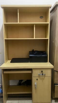 Study table and closet like new up for sale