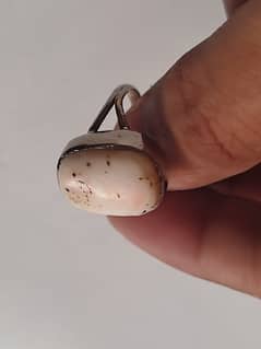 marjan natural stone ring chandi ki hai
