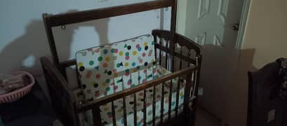 Baby Cot with 2 Mattress