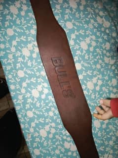 Bulls Orignal Weight Lifting Pure Cow Leather Belt 100%