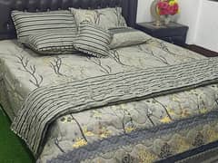 7 pcs cotton Salonica printed comforter set