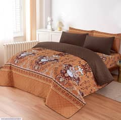 6 pcs cotton printed comforter set