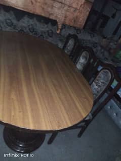 6 Chairs &Table Best Condition
