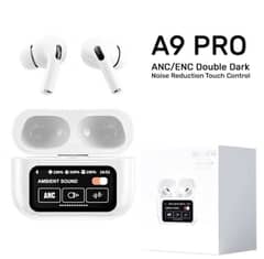 New A9 Pro  Apple Airpods ANC/ENC Noise Reduction,Touch controls