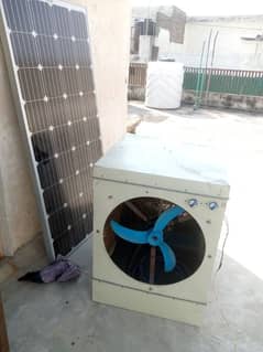 Air cooler DC 12V with solar plate