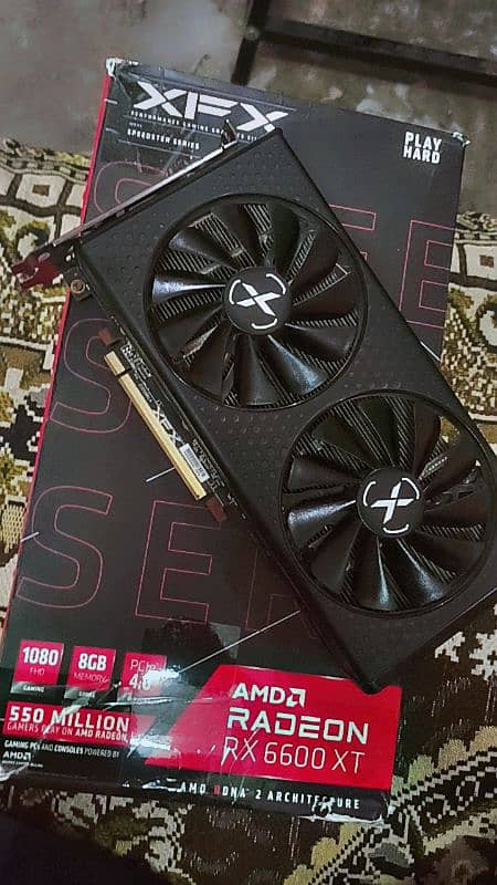 XFX RX 6600xt 8GB GPU with box 6