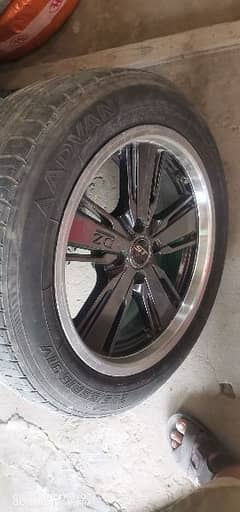 205.55. R16 Yokohama A-460 ADVAN with rims