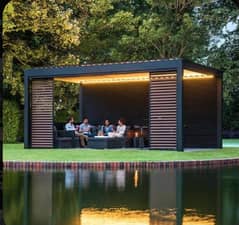 Car parking/Tensile shed/Marquee shed/Wall mounted/Café rooftop shed