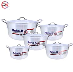 Dinner Set/Metal Cooking Set/Handi Set/Stainless steel/Silvano Set