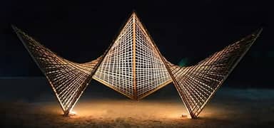 bamboo huts/bamboo parking shade/bamboo pergola/bamboo roof/bambu work