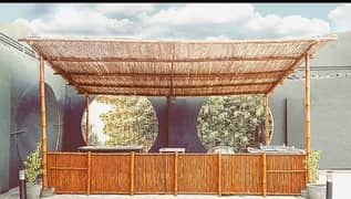 Jaffri wall/bamboo work/bamboo huts/animal shelter/parking shade/bambu