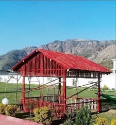 Jaffri walls/bamboo work/bamboo huts/animal shelter/parking shades