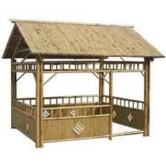 bamboo huts/bamboo parking shade/bamboo pergola/bamboo roof/bambu work