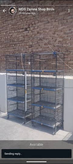 Cage For sale love birds 2 cage available 03078849890