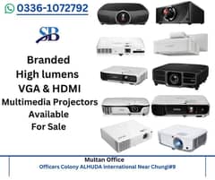 Branded VGA and HDMI Projectors available for Sale