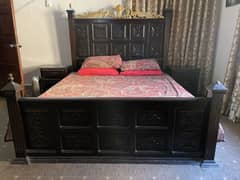 Double bed set with dressing