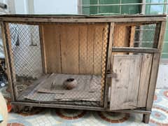 Wooden cage. مرغیوں کاڈربہ