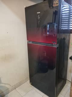 fridge haier maroon colour