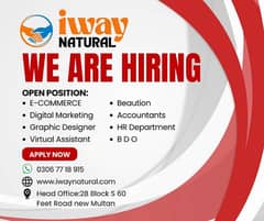 Urgent Required Male and Female