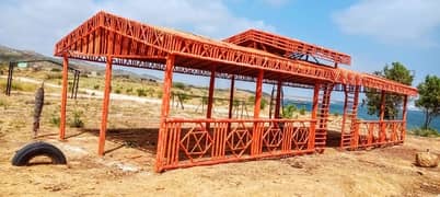 bamboo work/animal shelter/parking shades/wall Partitions/Jafri shade