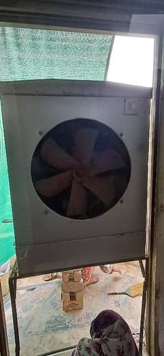 one Season used 2 inch Pad Air Cooler 4fit X 3fit . Fan 2fit X 2fit