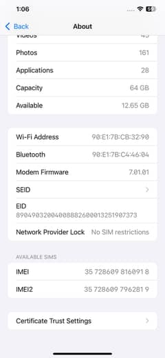 iPhone Xs max non pta