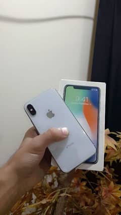 IPHONE X 256GB PTA APPROVED WITH BOX AND CHARGER