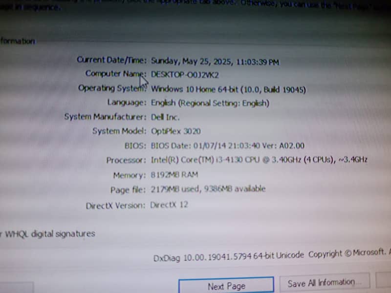Dell OptiPlex 3020 CORE I3 4TH GENERATION CPU 1