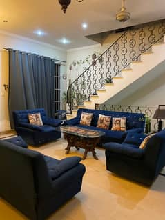 Used 7 Seater Sofa Set and 3 Table Set , comfortable and luxurious