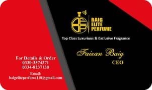 BAIG FRAGRANCE / PERFUME / MINI POCKET PERFUME